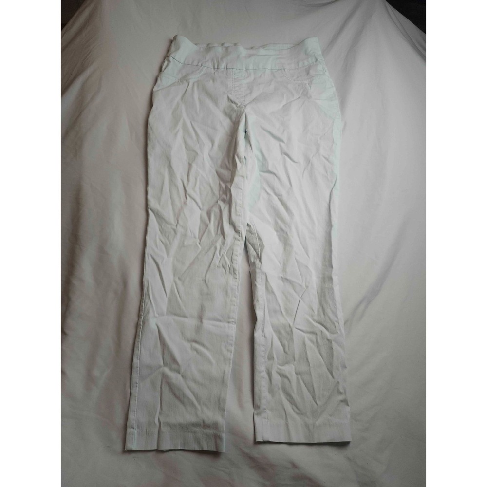 Ruby Rd Pants Womens 12‎ White Millennium Solar Tech Coastal Grandma Normcore